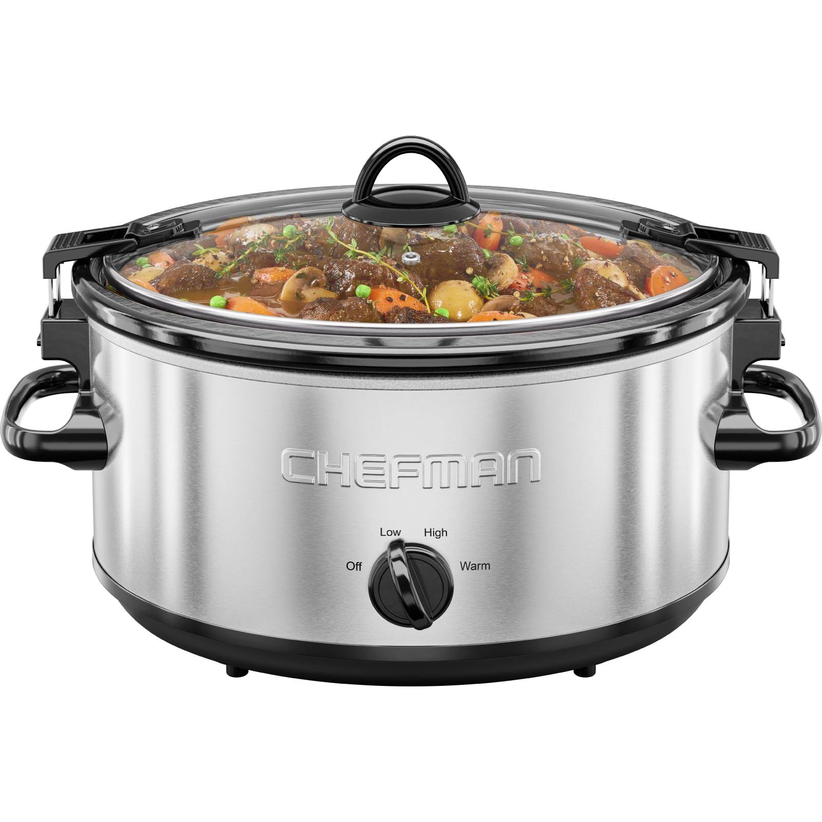 Chefman 6qt Locking Lid Slow Cooker