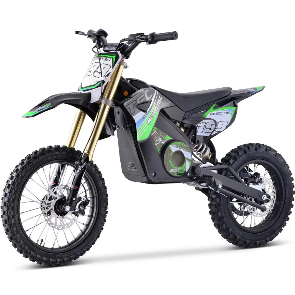 48v Pro Electric Dirt Bike 1800w Lithium Green(Green) - Image 2