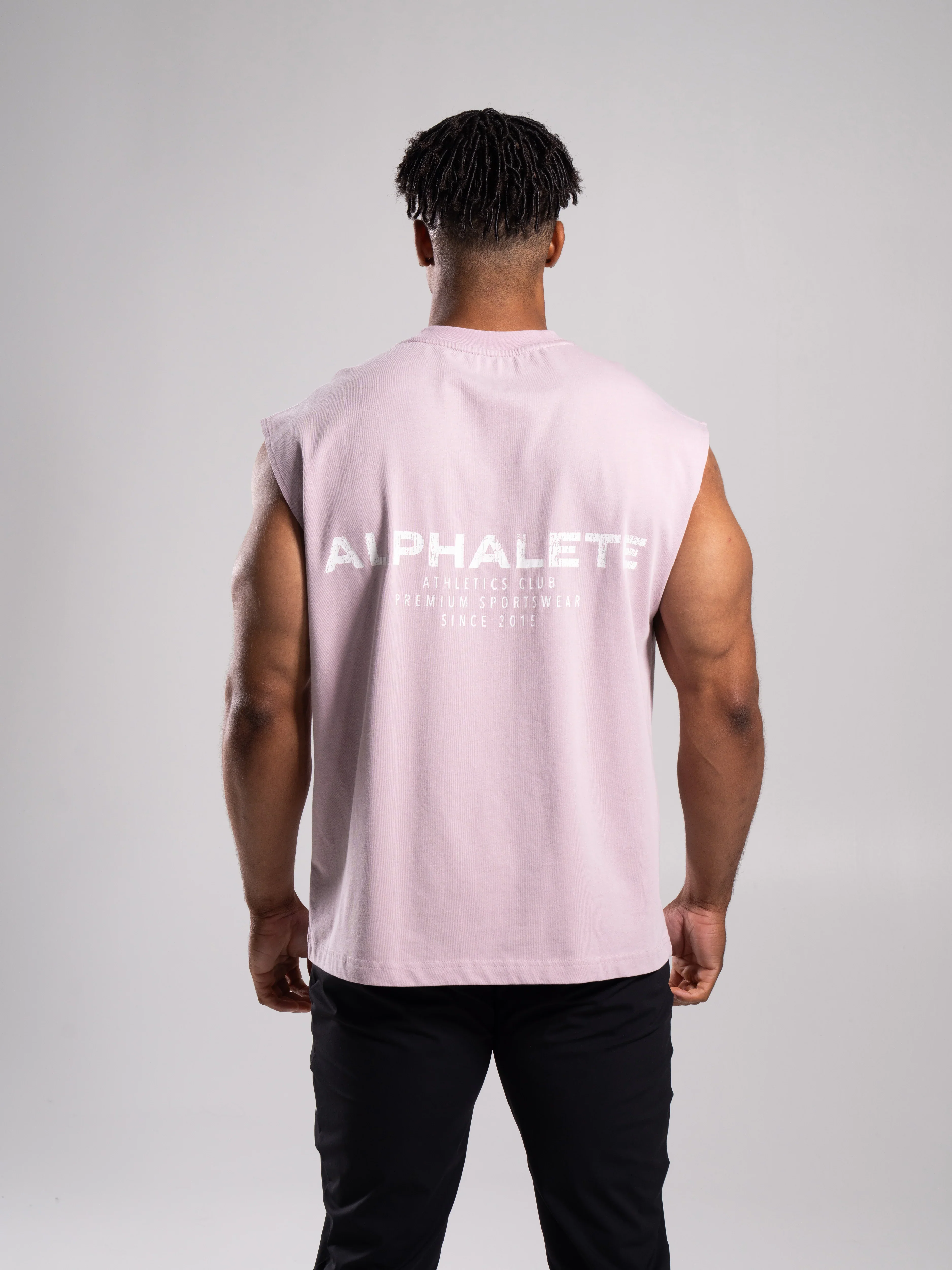 Stone Wash Alpha Tank - Rosewood