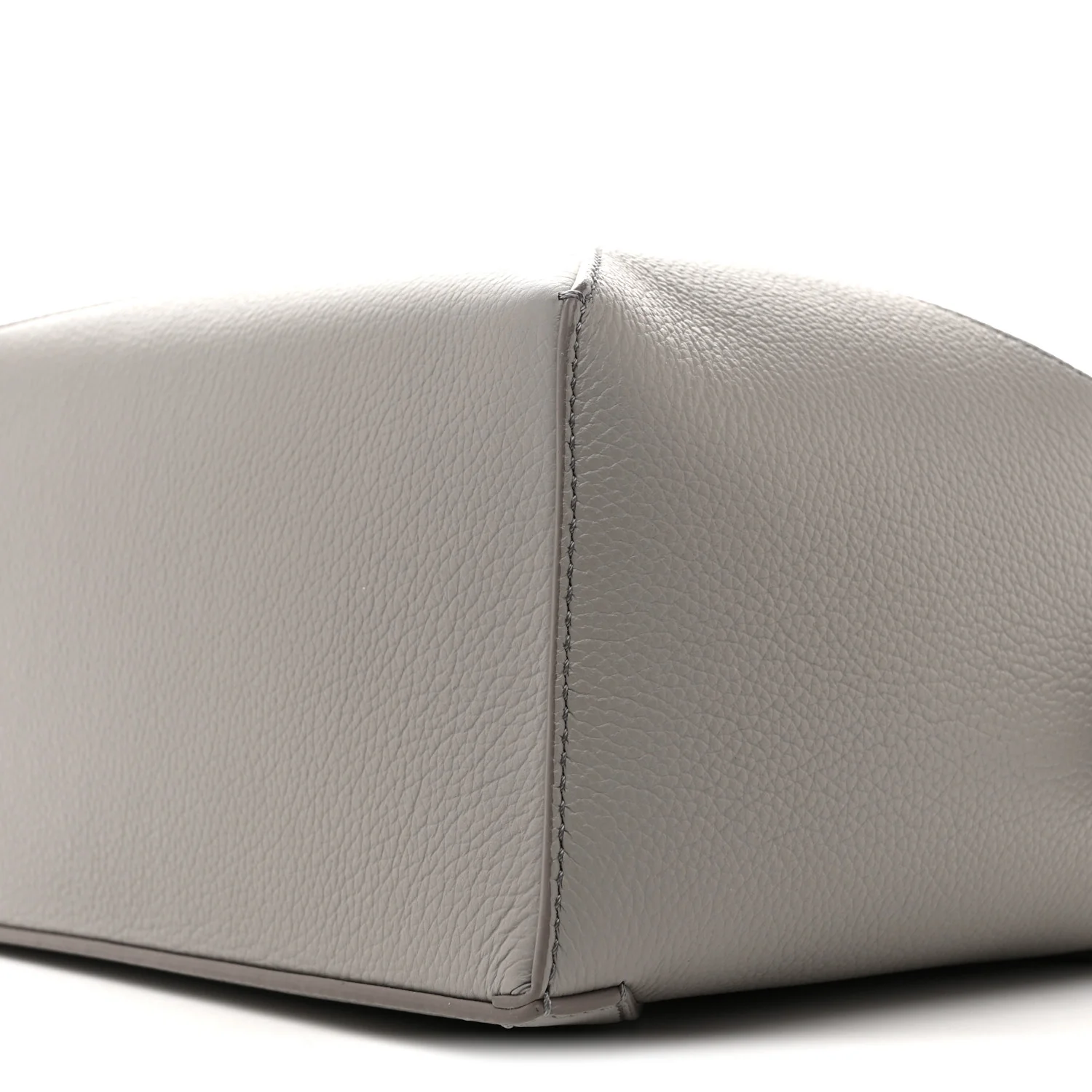 Soft Grained Calfskin Small Puzzle Edge Bag Pearl Grey