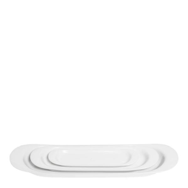 Wing serveringsfat 3 deler hvit