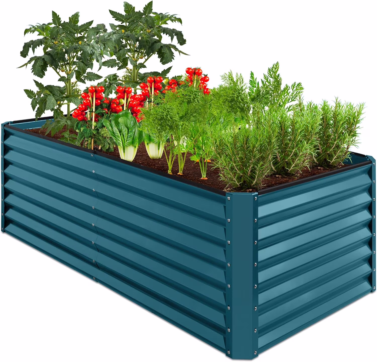 6x3x2ft Outdoor Metal Raised Garden Bed, Deep Root Box Planter for Vegetables, Flowers, Herbs, and Succulents w/ 269 Gallon Capacity��Sage Green ��(6x3x2ft/Sage Green) - Image 7