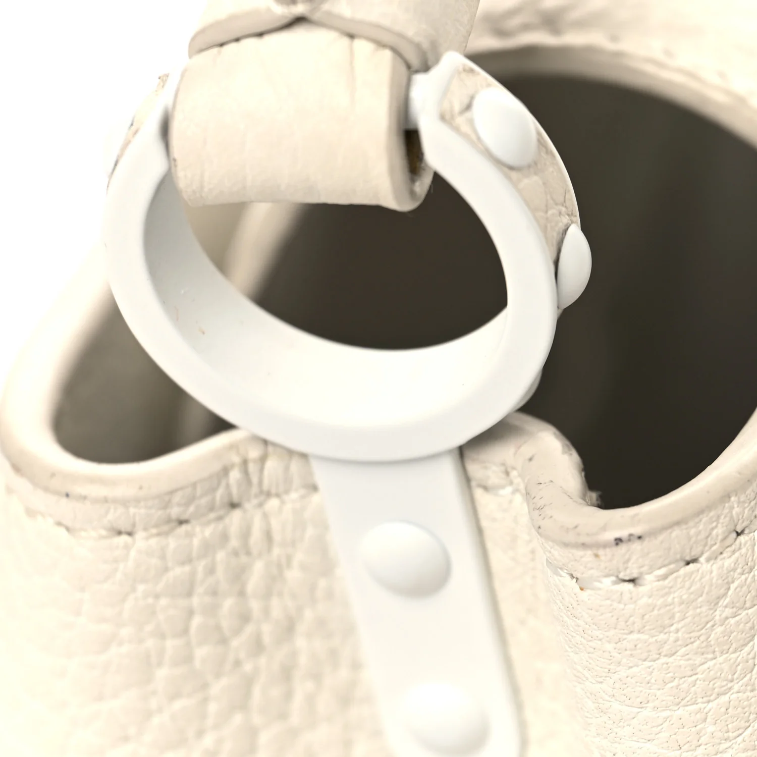 Taurillon Mini Capucines Monochrome  White