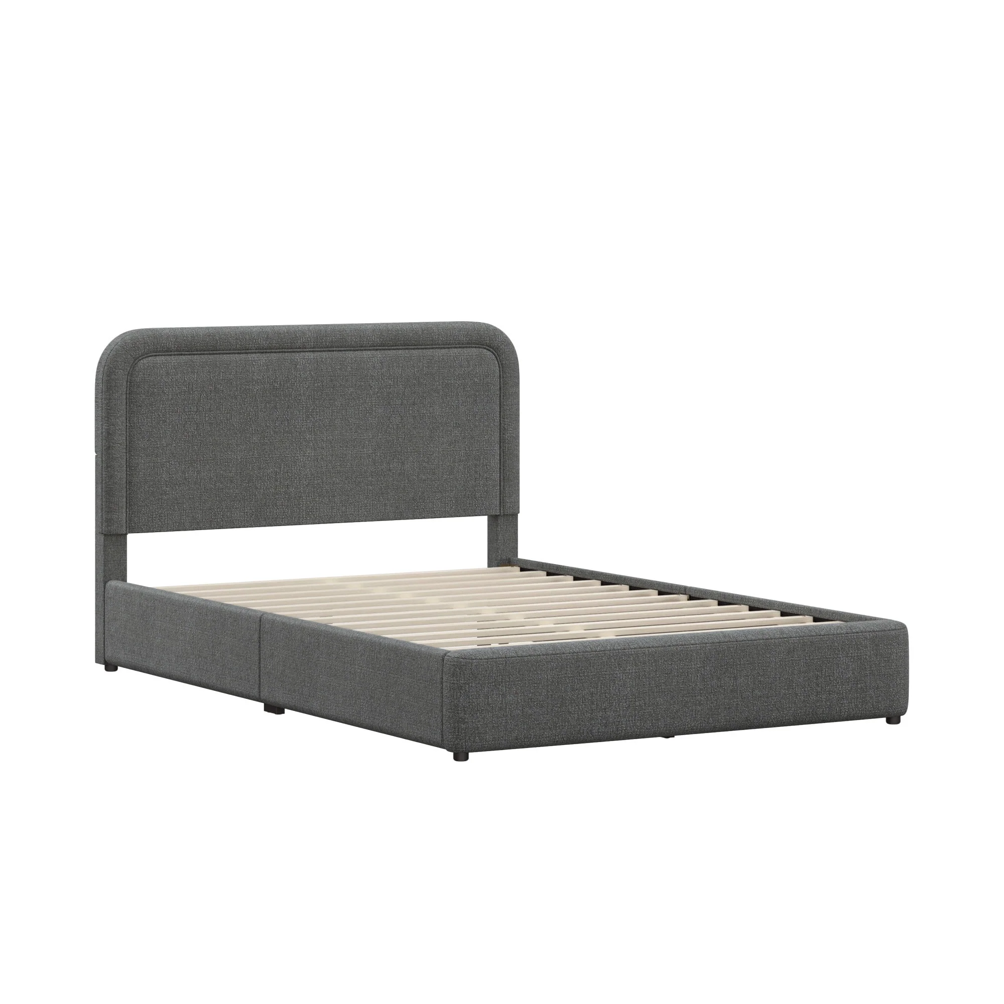 Better Homes & Gardens Juliet King Boucle Platform Bed, Ivory