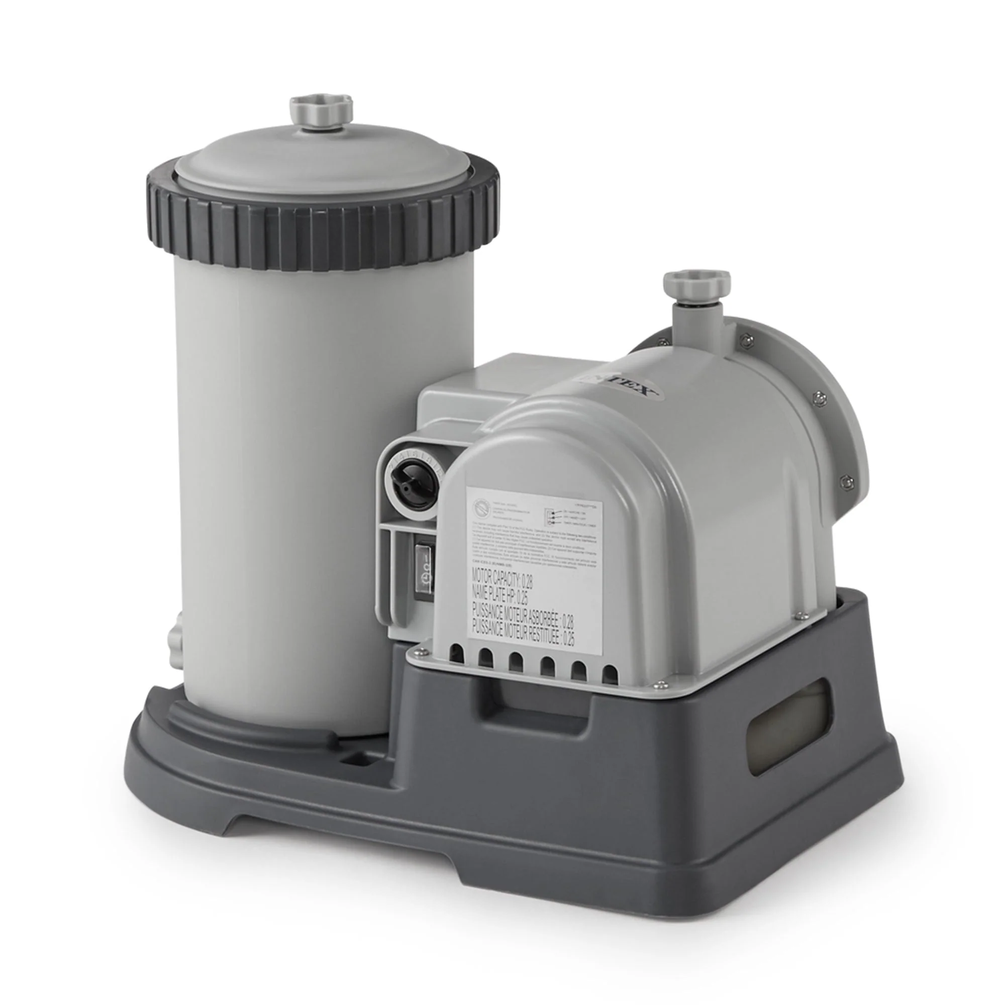 Intex Krystal Clear 2500 GPH Swimming Pool Filter Cartridge Pump with Timer