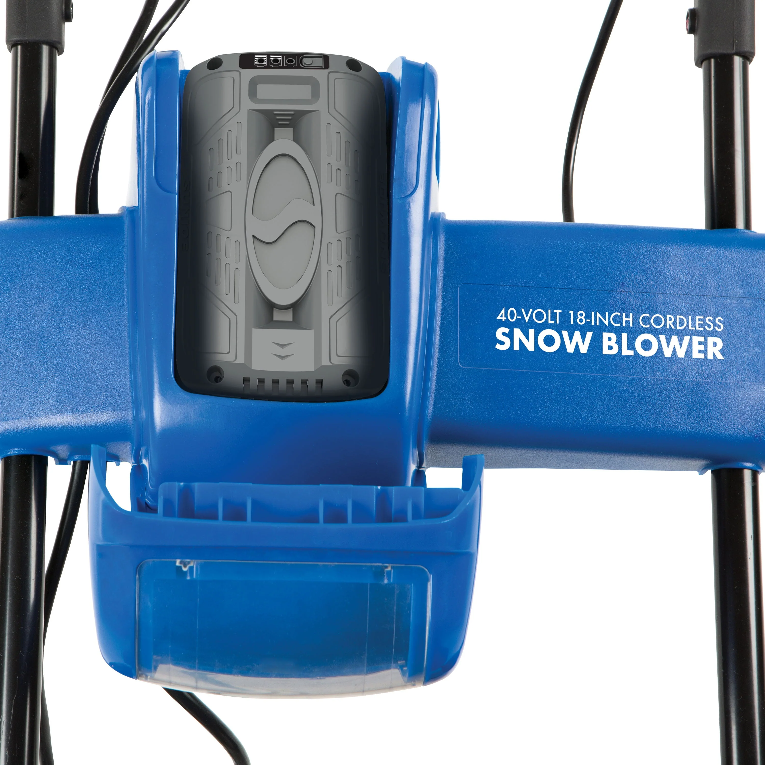 Snow Joe iON18SB 40 Volt iONMAX Cordless Brushless Single Stage Snowblower Kit, 18 Inch, With 4 0 Ah Battery and Charger(Blue) Image 4