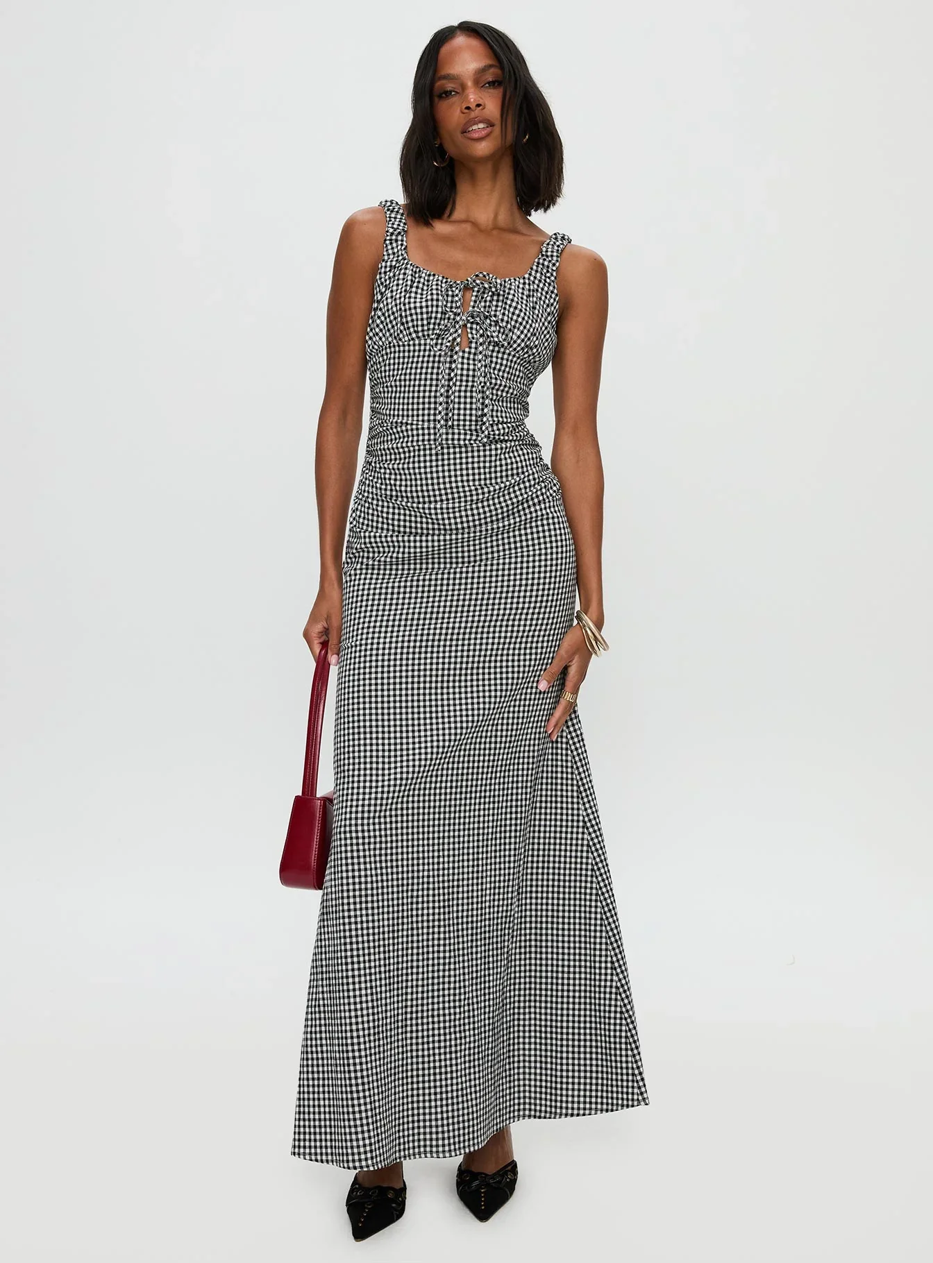 Roundtrip Maxi Dress Black White