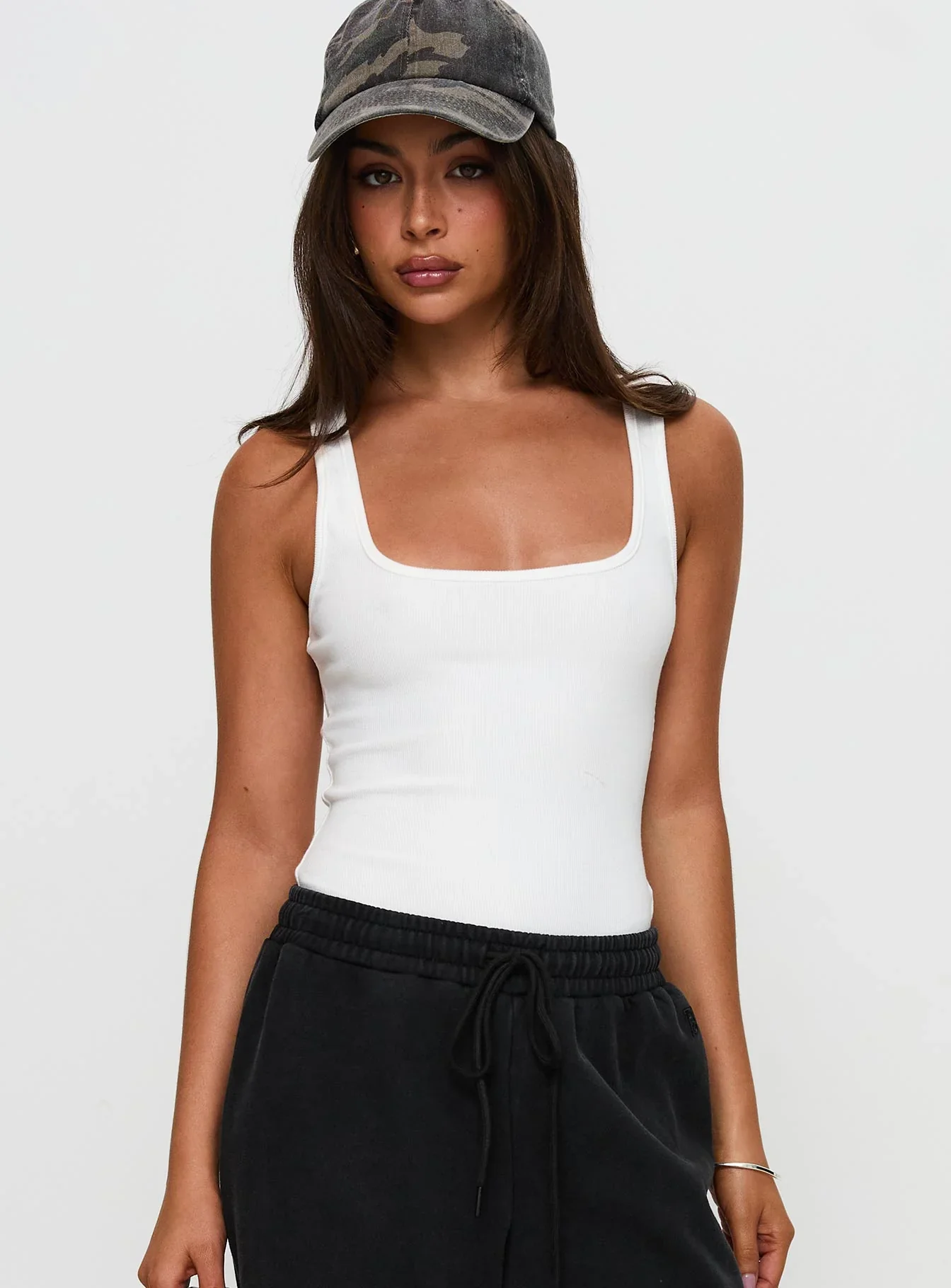 Baseline Rib Bodysuit White