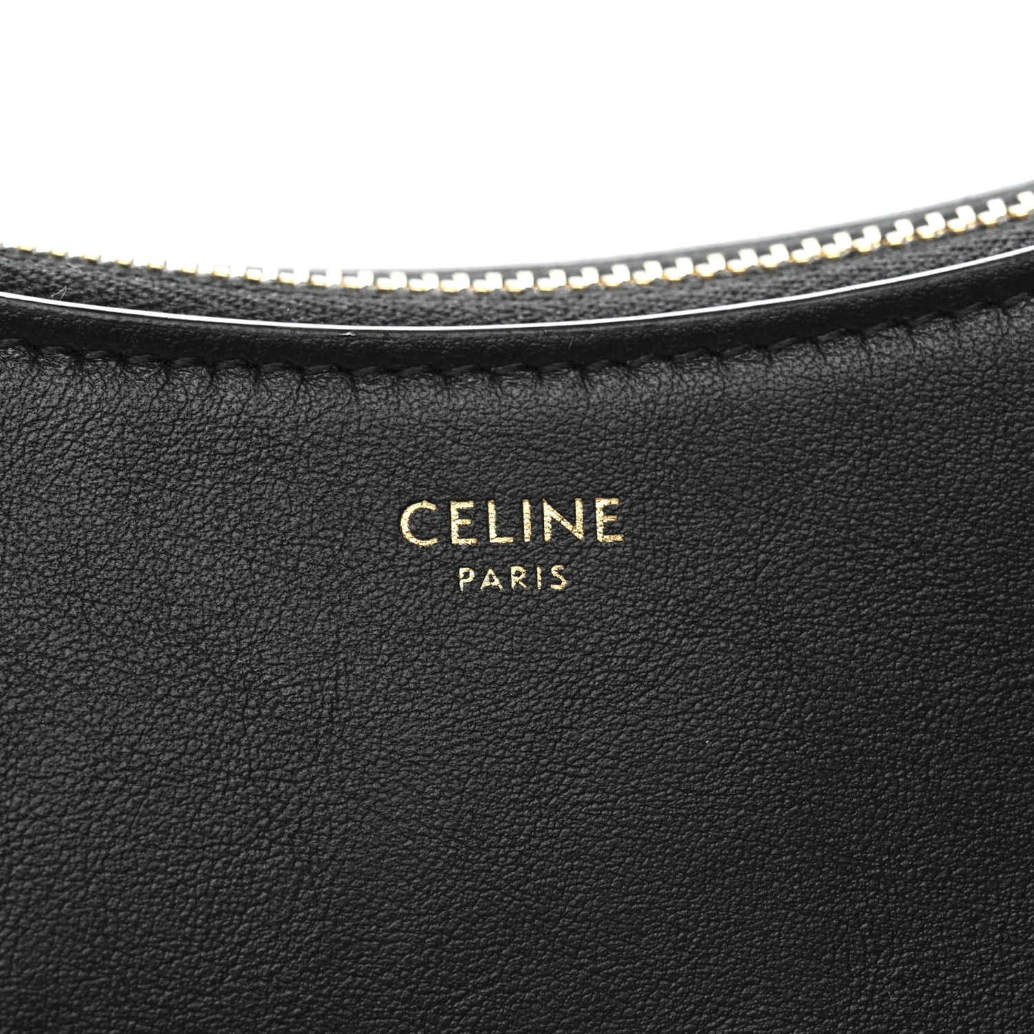 Smooth Calfskin Medium Strap Ava Shoulder Bag Black