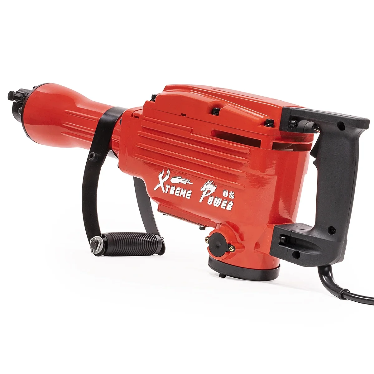 XtremepowerUS Demolition Jack Hammer Heavy Duty, 3600W Electric Jackhammer 1900BPM Power Drill Concrete Breaker Bar Point & Chisel Bits Chisel Set