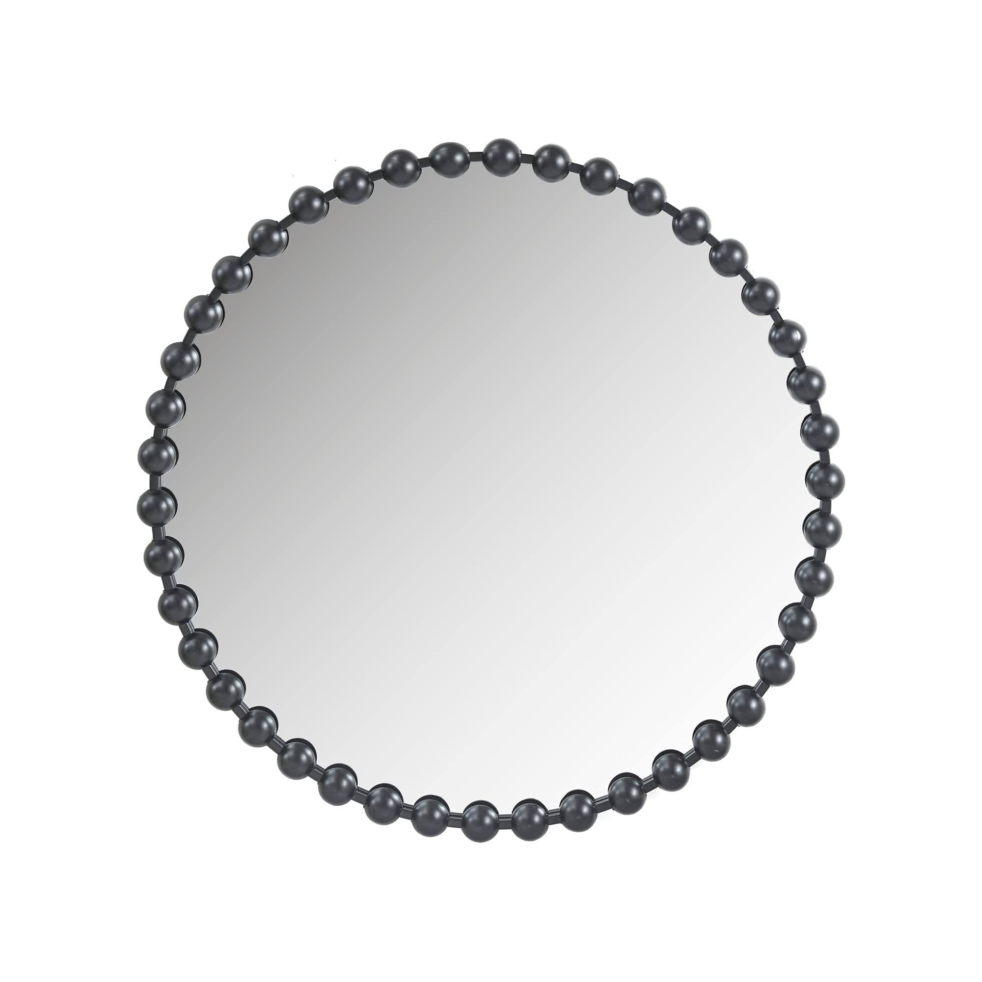 Marlowe Beaded Round Wall Mirror 36