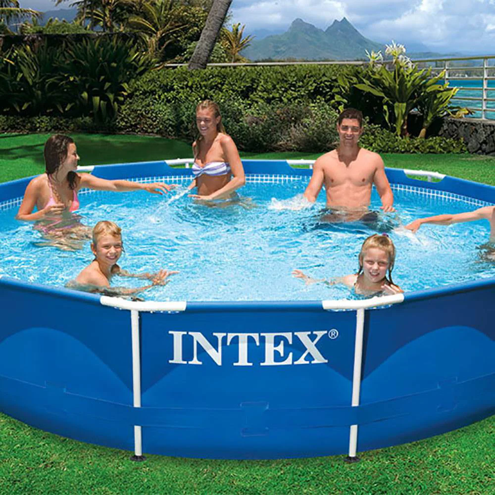 12' x 30" Metal Frame Swimming Pool w/ Filter Pump Pool Maintenance Kit - Image 6