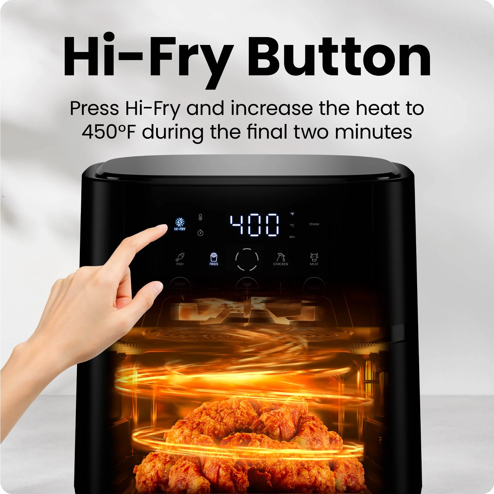 TurboFry Touch 6-Quart Easy-View Air Fryer