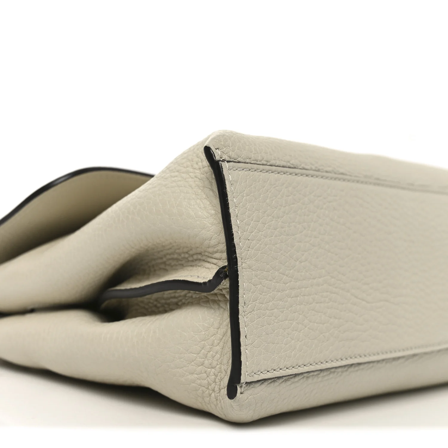 Cellarius Calfskin Small Bamboo Daily Top Handle Bag Mystic White