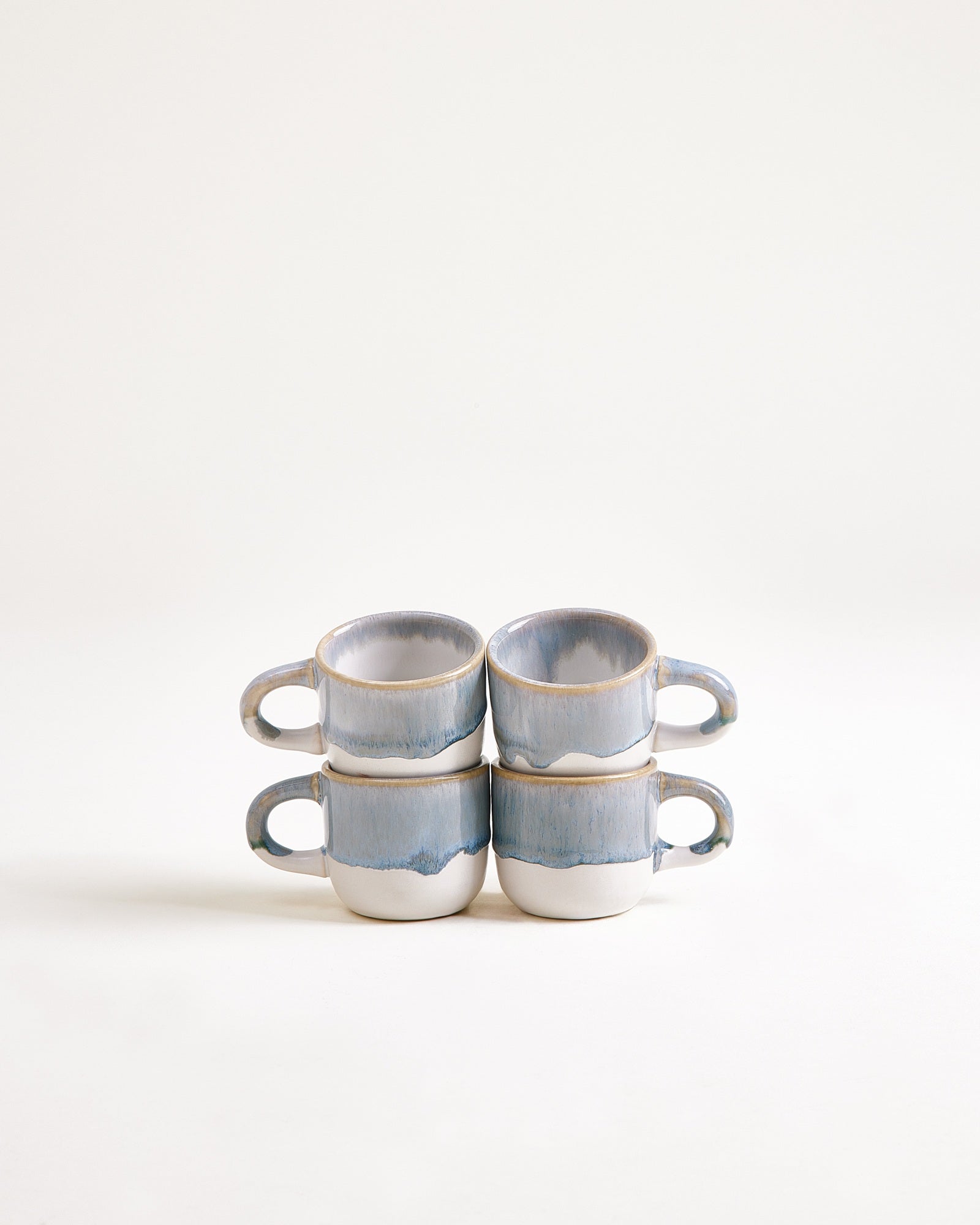 COIMBRA - ESPRESSO MUG GRAY-BLUE SET OF 4