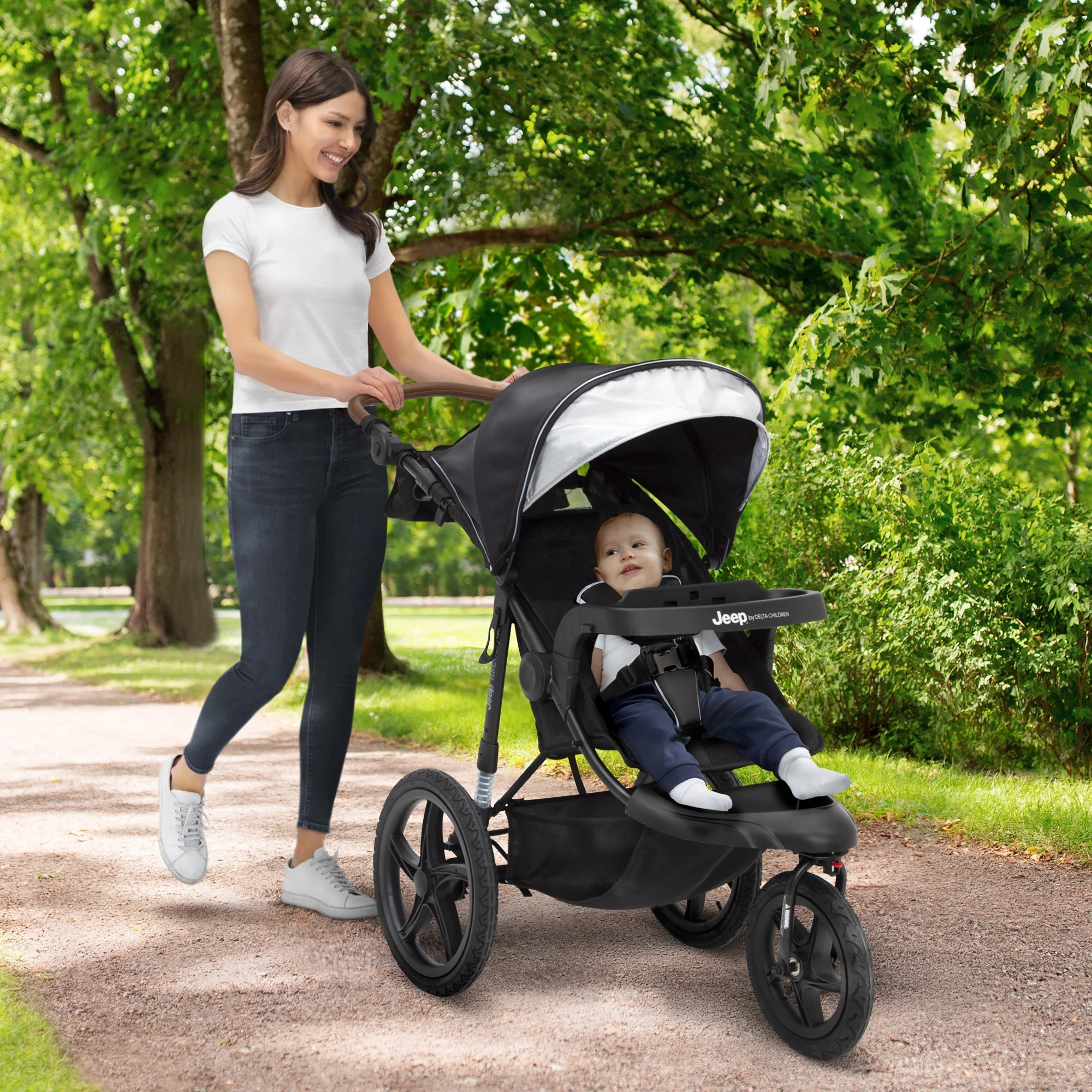 TurboGlyde Jogging Stroller, Black(Black) - Image 2