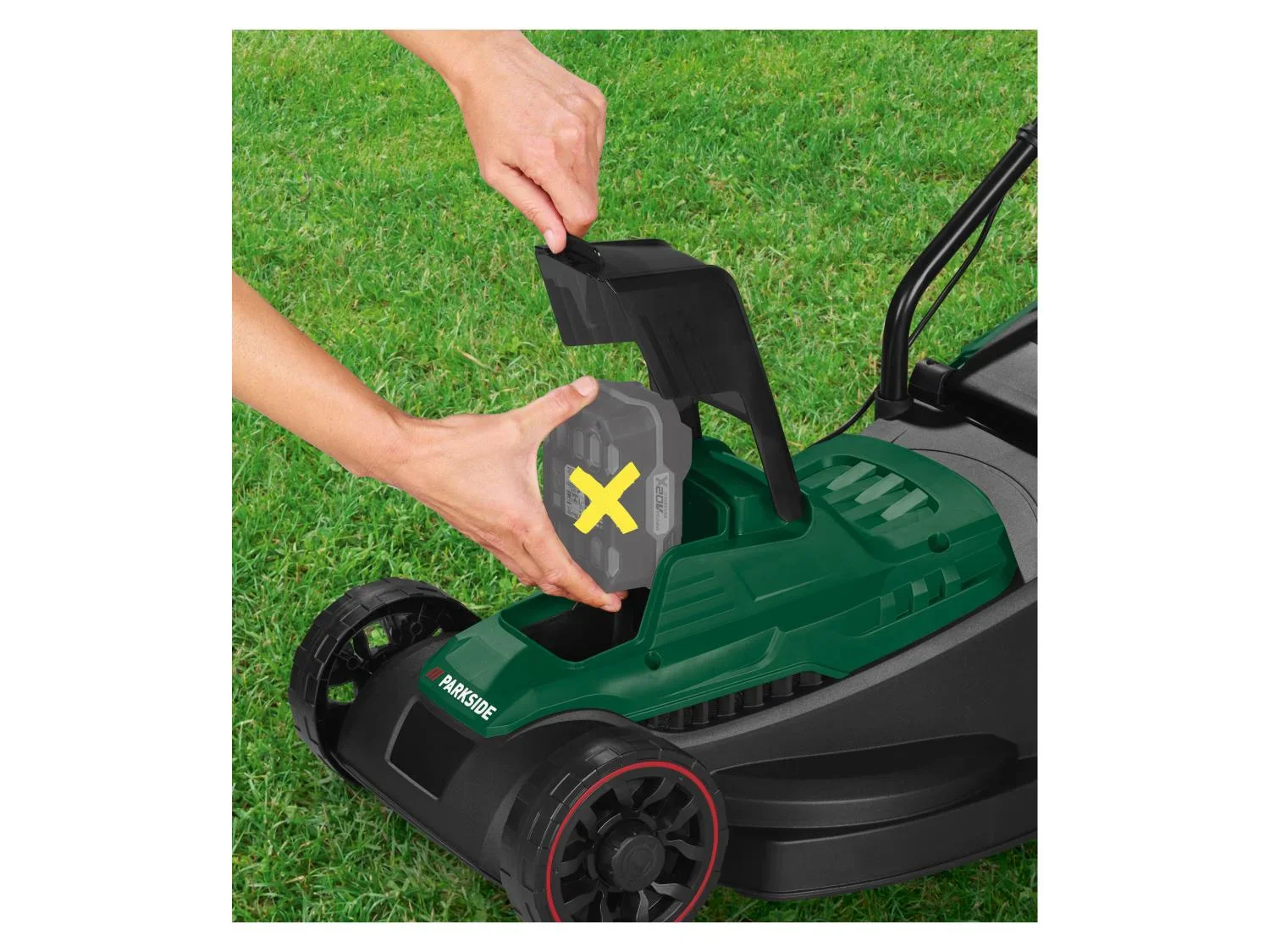 PARKSIDE Tondeuse sans fil PARM 20 A1, 200 m, 27 L, 20 V