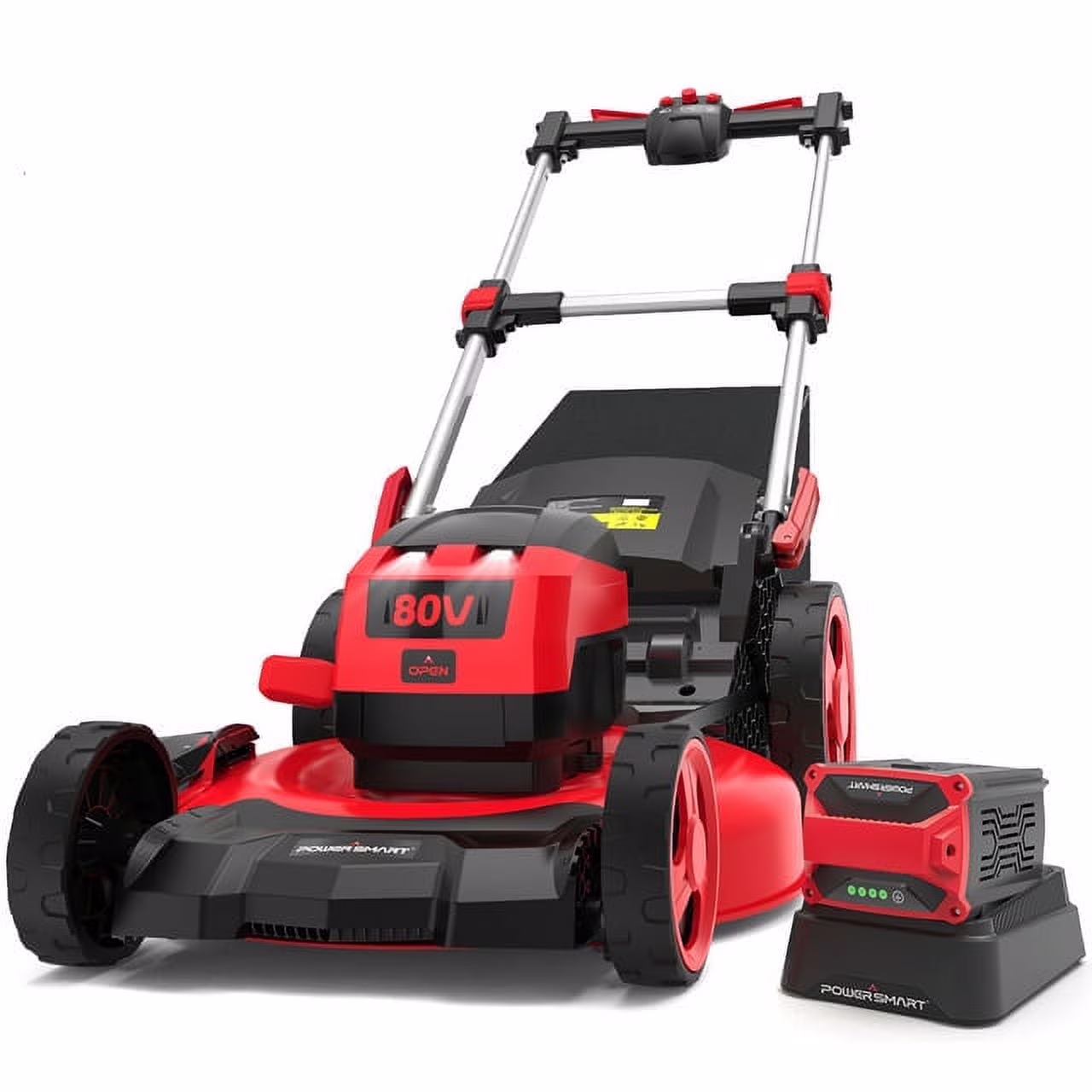 80V 22-inch Self-Propelled Cordless Lawn Mower with 6.0Ah Battery and Charger