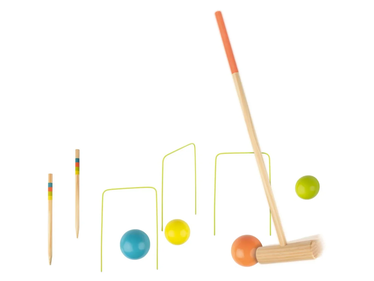 lupilu Jeu de quilles animaux ou Jeu de croquet ou Jeu de lancer d'anneaux animaux