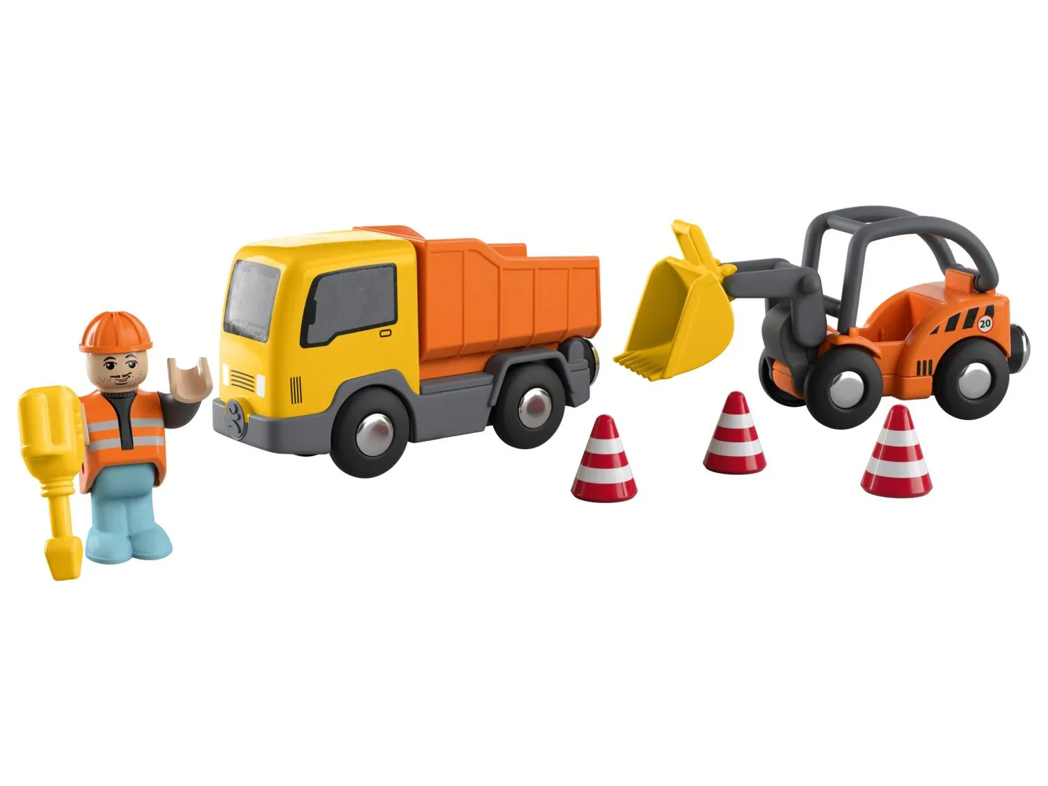 Playtive Set de figurines d'intervention ferrovire