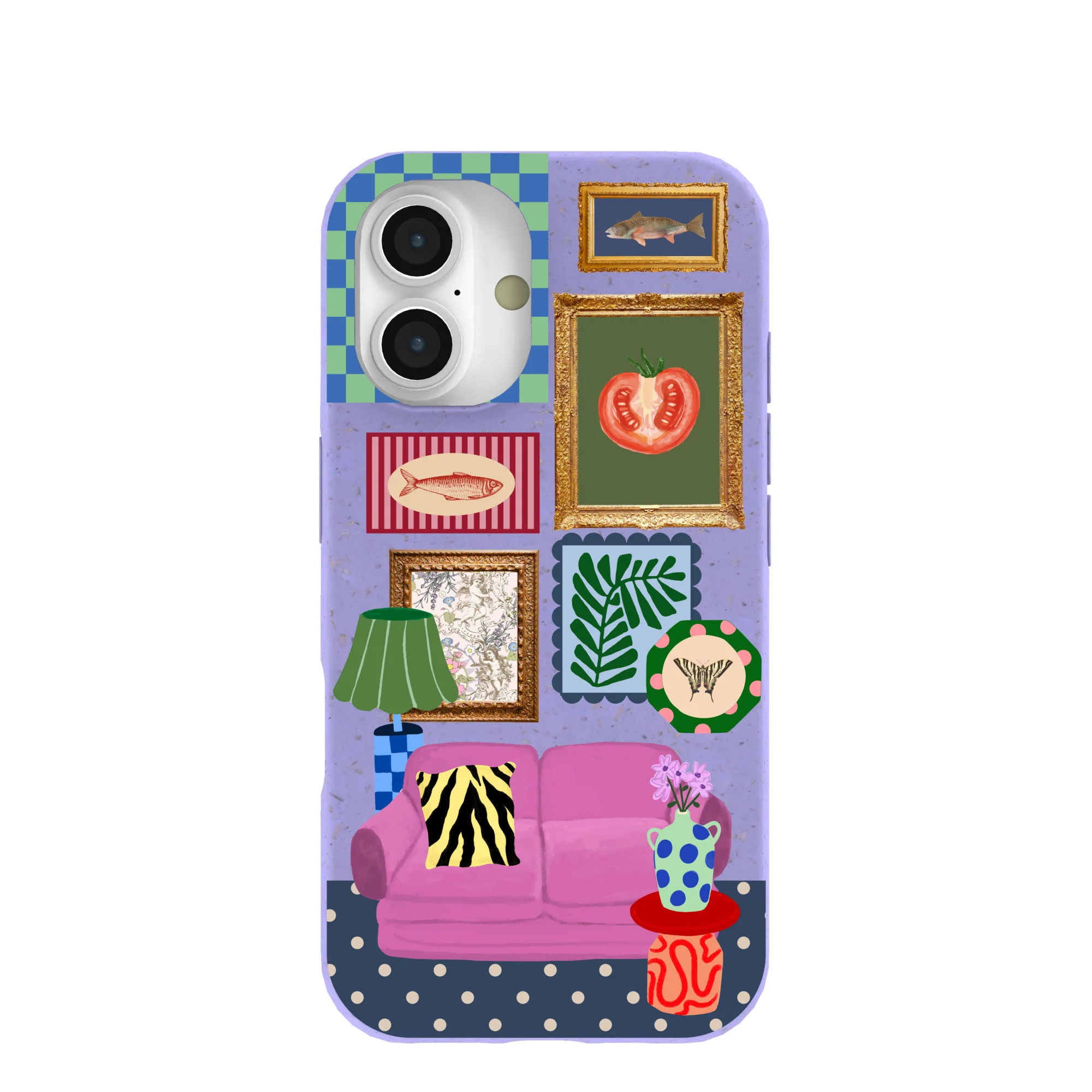 Lavender Homebody iPhone 16 Case