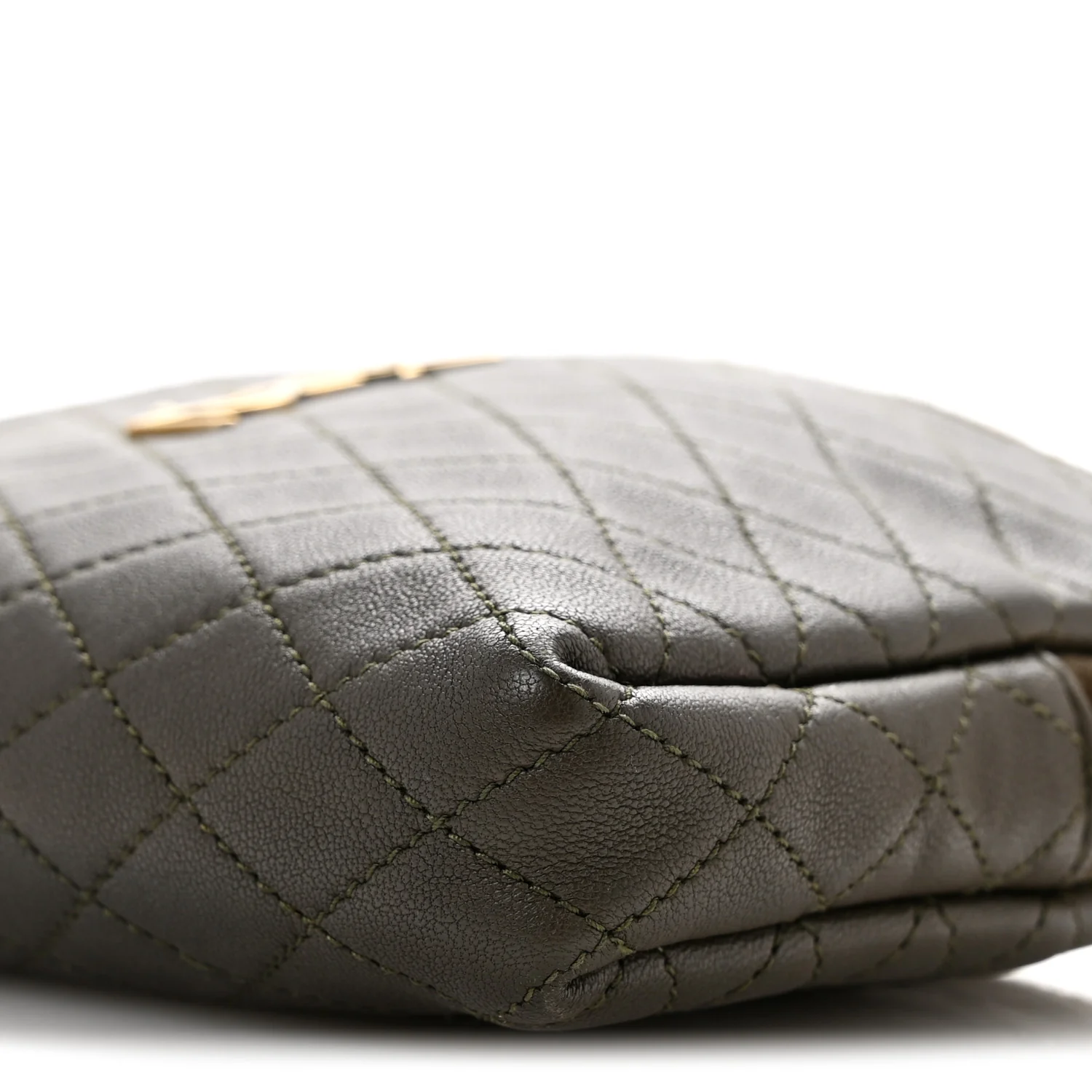 Lambskin Quilted Gaby Zipped Pouch
