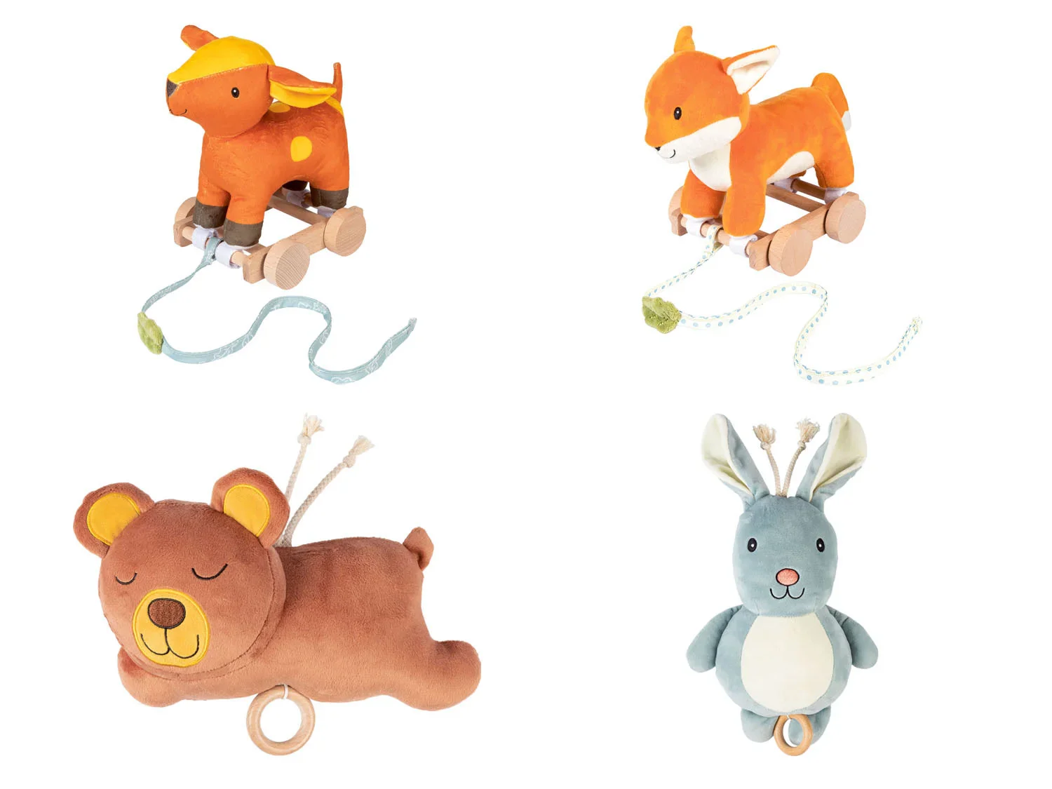 lupilu Animal en peluche musical ou jouet  tirer