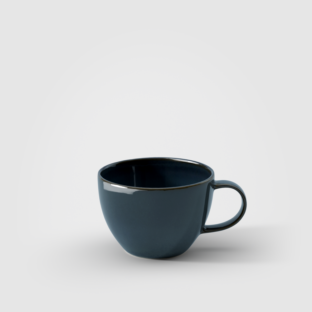 Crafted Coffee cup - Blue, 5.8 oz, Premium Porcelain