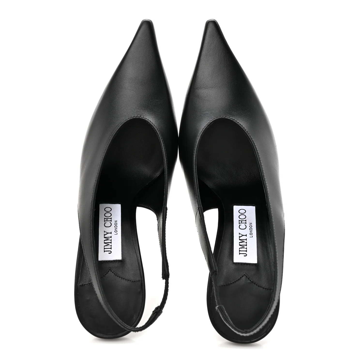 Calfskin Isa 95 Slingback Pumps 38.5 Black