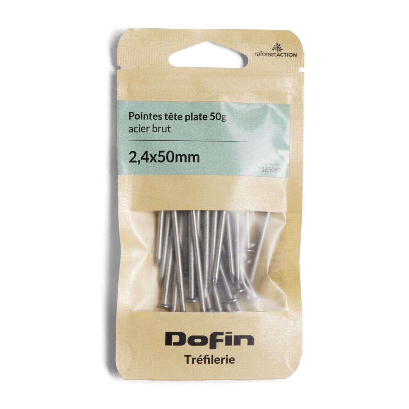 Lot de 50 pointes à tête plate 50mm