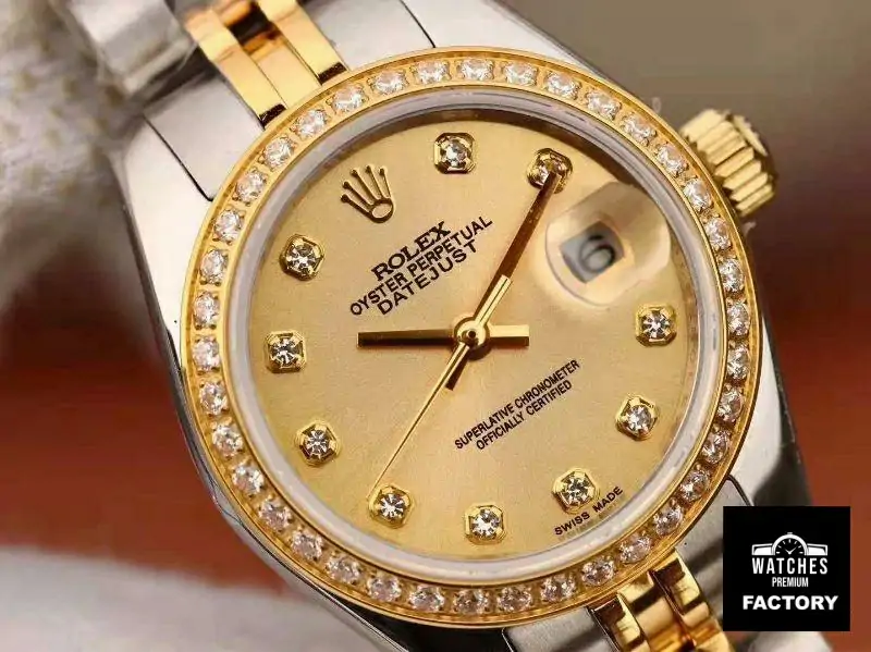 Rolex Lady Datejust 18K Gold Plating 28mm Gold Dial