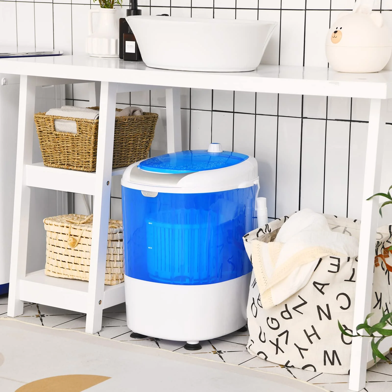 Giantex Compact Mini Washer and Spinner Combo. 5.5lbs Capacity