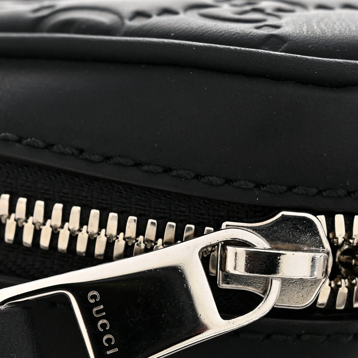 Rubber Guccissima Laptop Briefcase Black