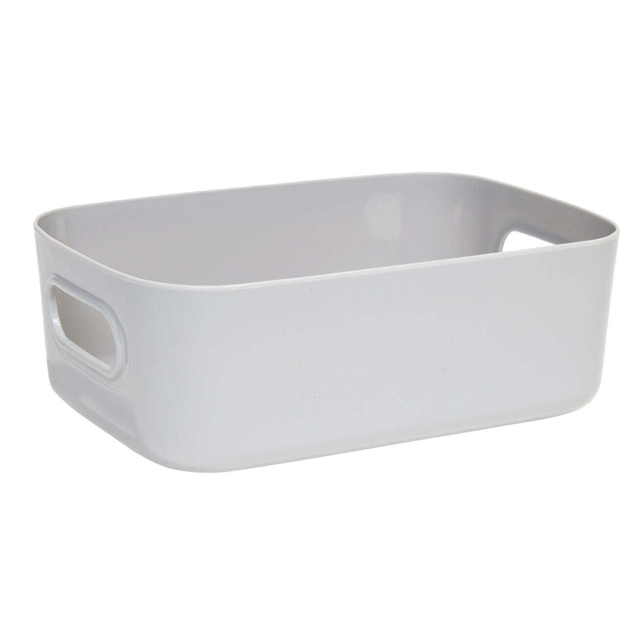 Panière de rangement plastique 20,5x14xH7,5cm (3 modèles)