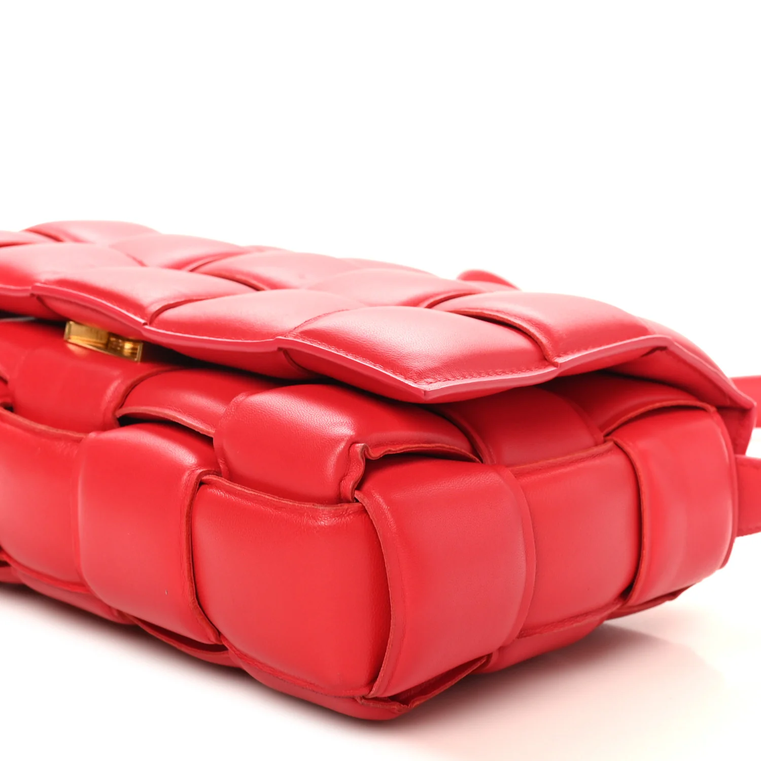 Nappa Maxi Intreccio Padded Cassette Crossbody Bag Firework