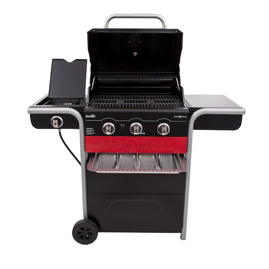 Gas2coal 3 - Burner LP Gas & Charcoal Outdoor Combination Grill