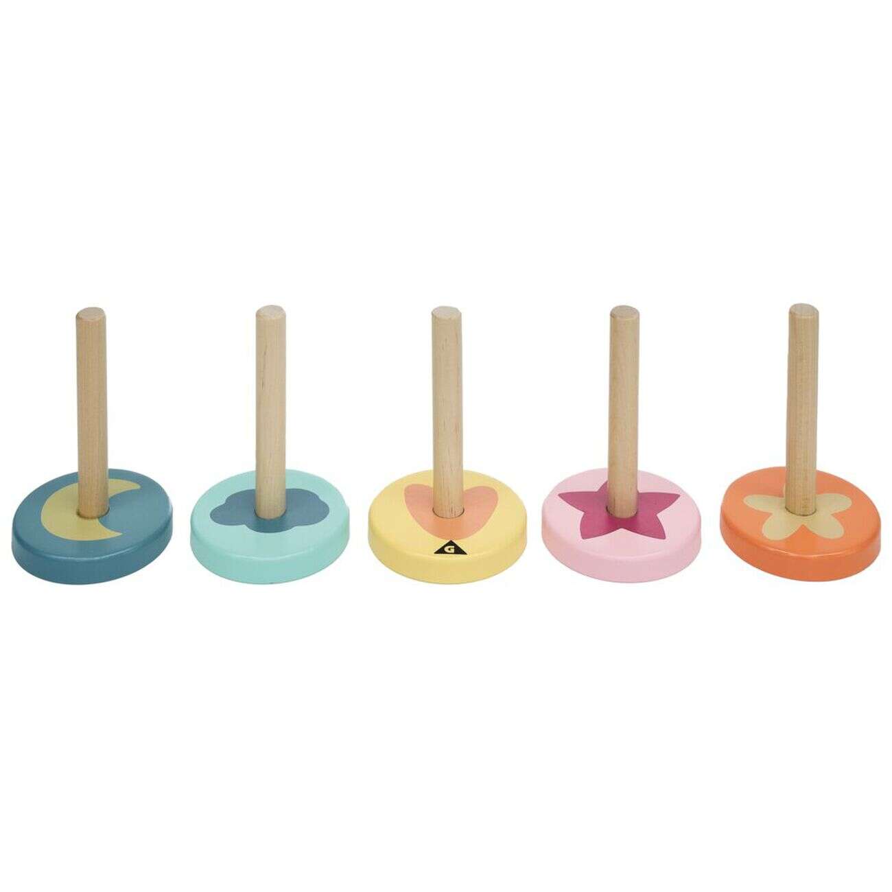 Jeu d'adresse anneau à lancer en bois