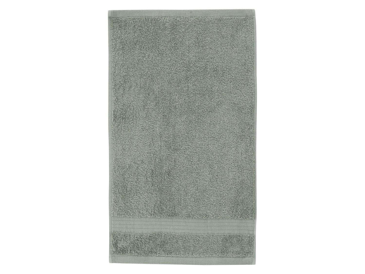LIVARNO Lot de 2 serviettes invit en ponge, 30 x 50 cm