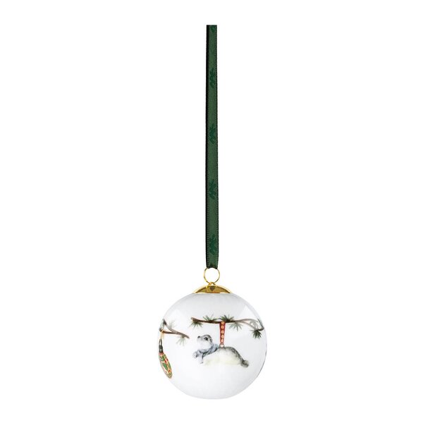Hammershøi Christmas kule 2026 6 cm hvit m/dekor