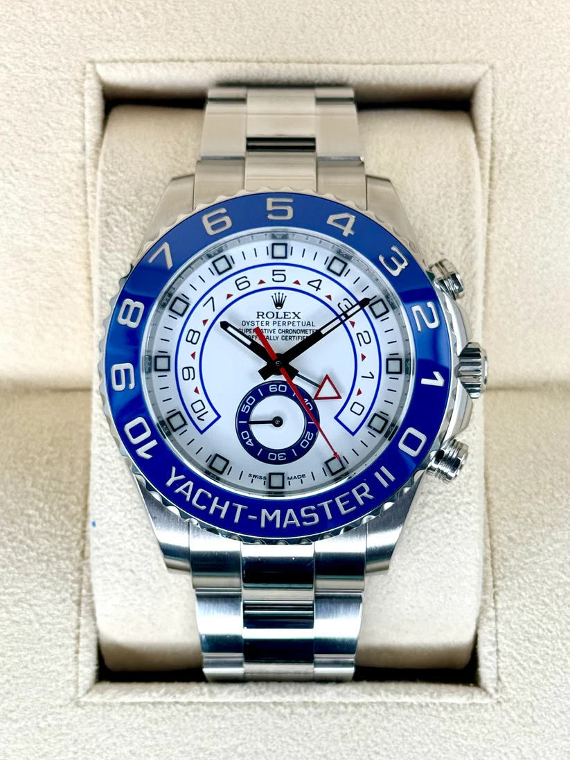 [Super Clone]Rolex Yacht-Master II 44mm 116680 Stainless Steel White Dial