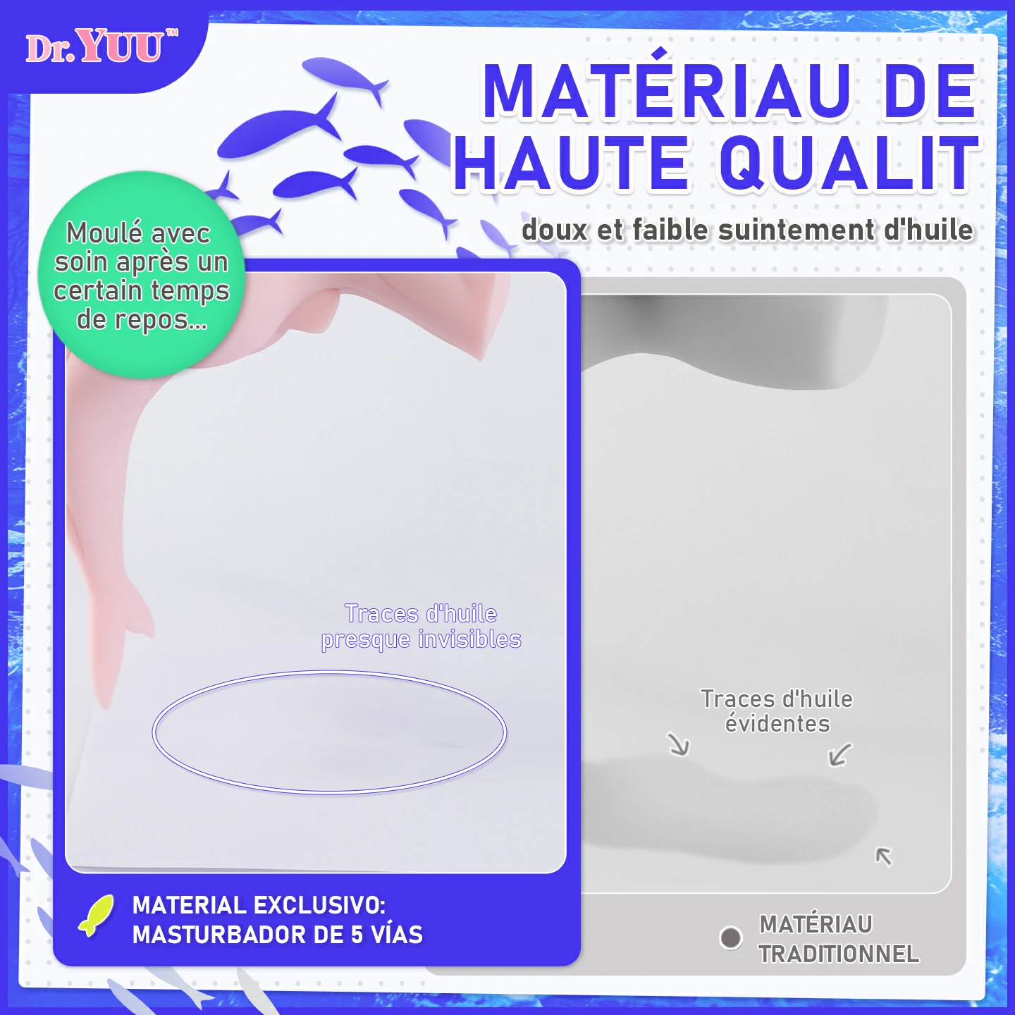 Nettoyage facile de votre chatte artificielle sous l eau après l usage.