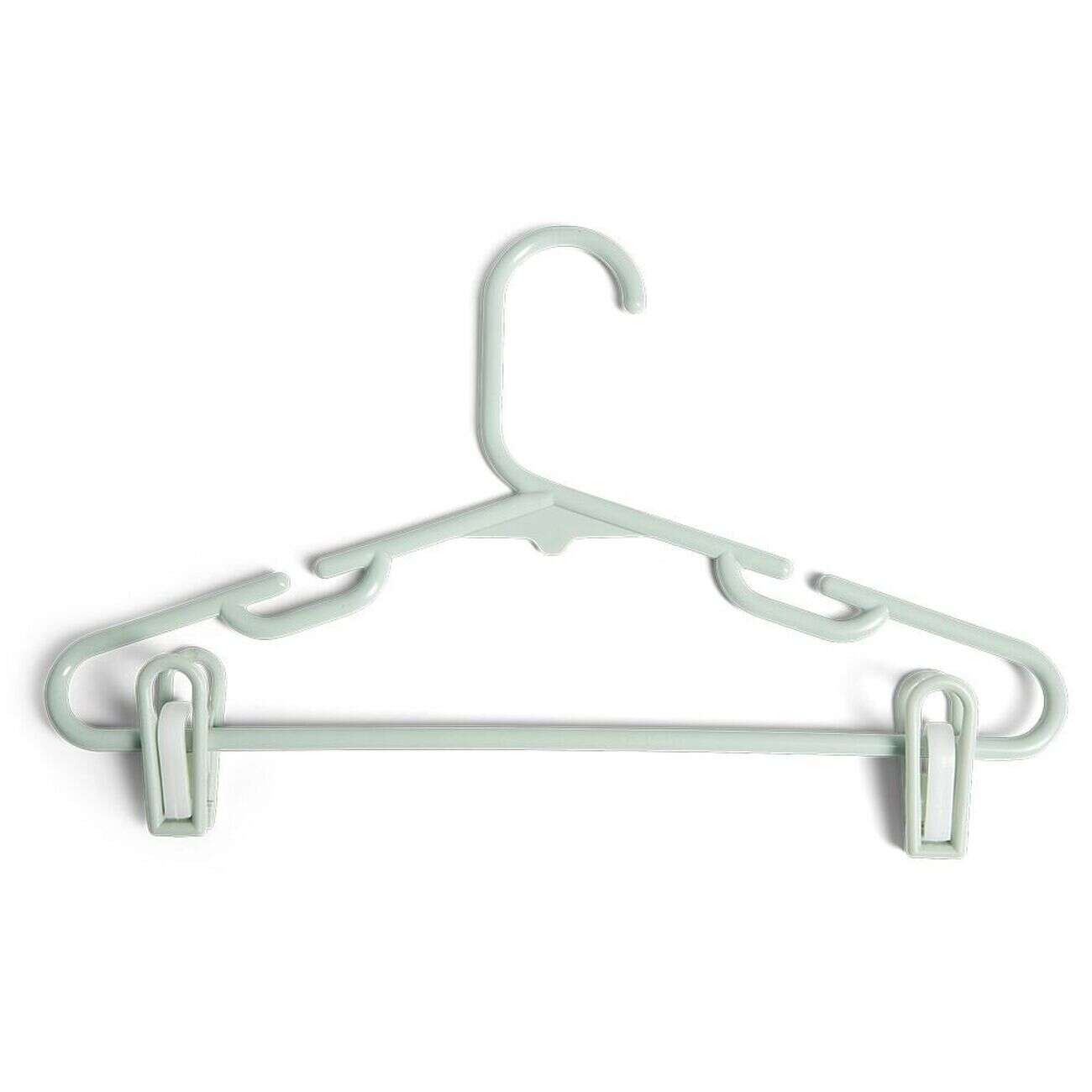 Cintre enfant à pinces plastique blanc x5