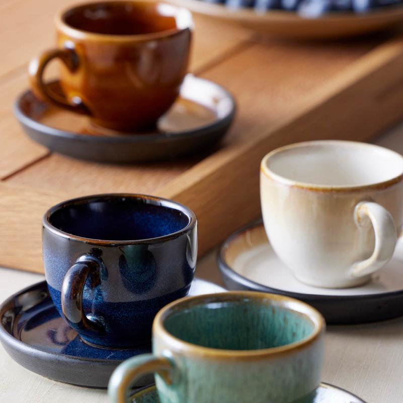Gastro espressokopp m/skål 7 cl brun/svart