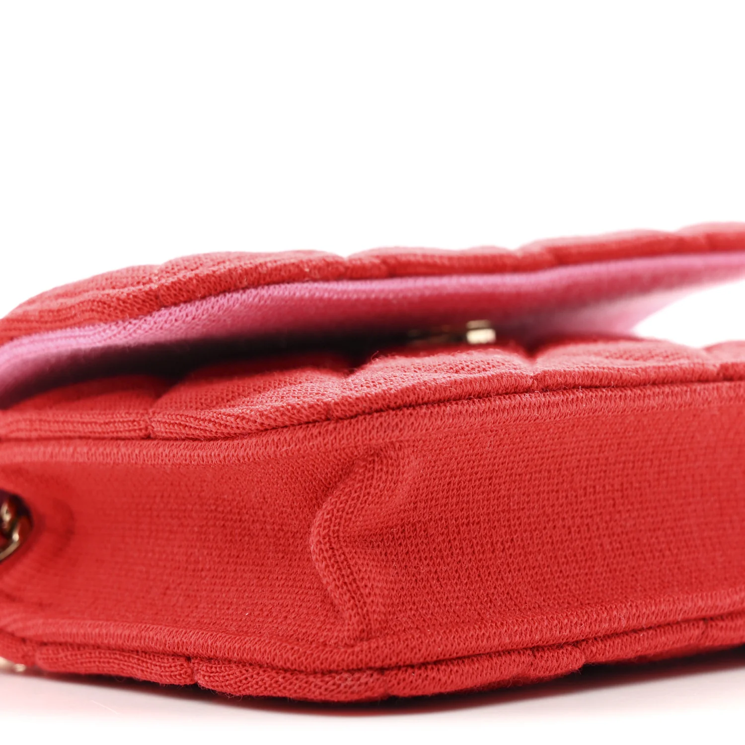Jersey Quilted Micro Mini Flap Red