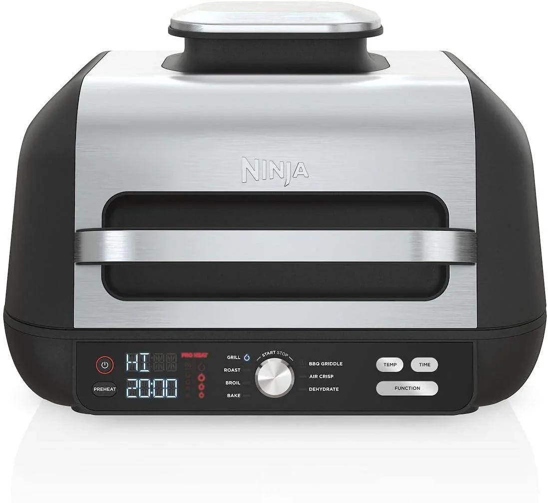 Gril d'intérieur Ninja Foodi Smart XL 6 en 1 avec fonction friture à air chaud, cuisson au four, rôtissage, grillage et déshydratation