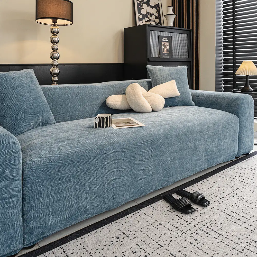 Herringbone Full Coverage Scratch-Resistant Sofa Protection Magic Stretch  Sectional Couch Cover