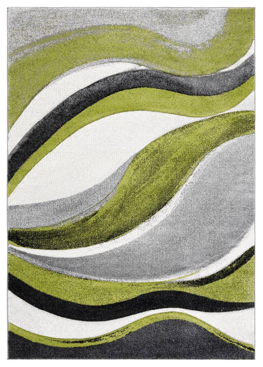 Safavieh Hollywood Collection HLW766Y Grey / Green Rug - 5' 3