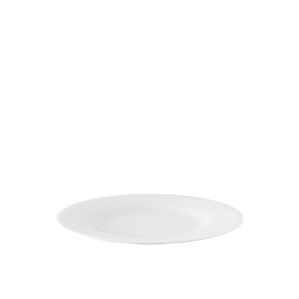 Anmut Salad/ Dessert Plate - White, 8.9'', Premium Bone Porcelain
