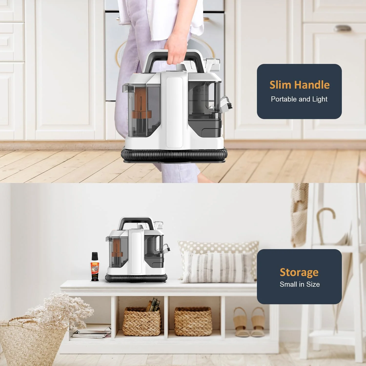 Ailltopd Portable Deep Stain Carpet Cleaner Machine