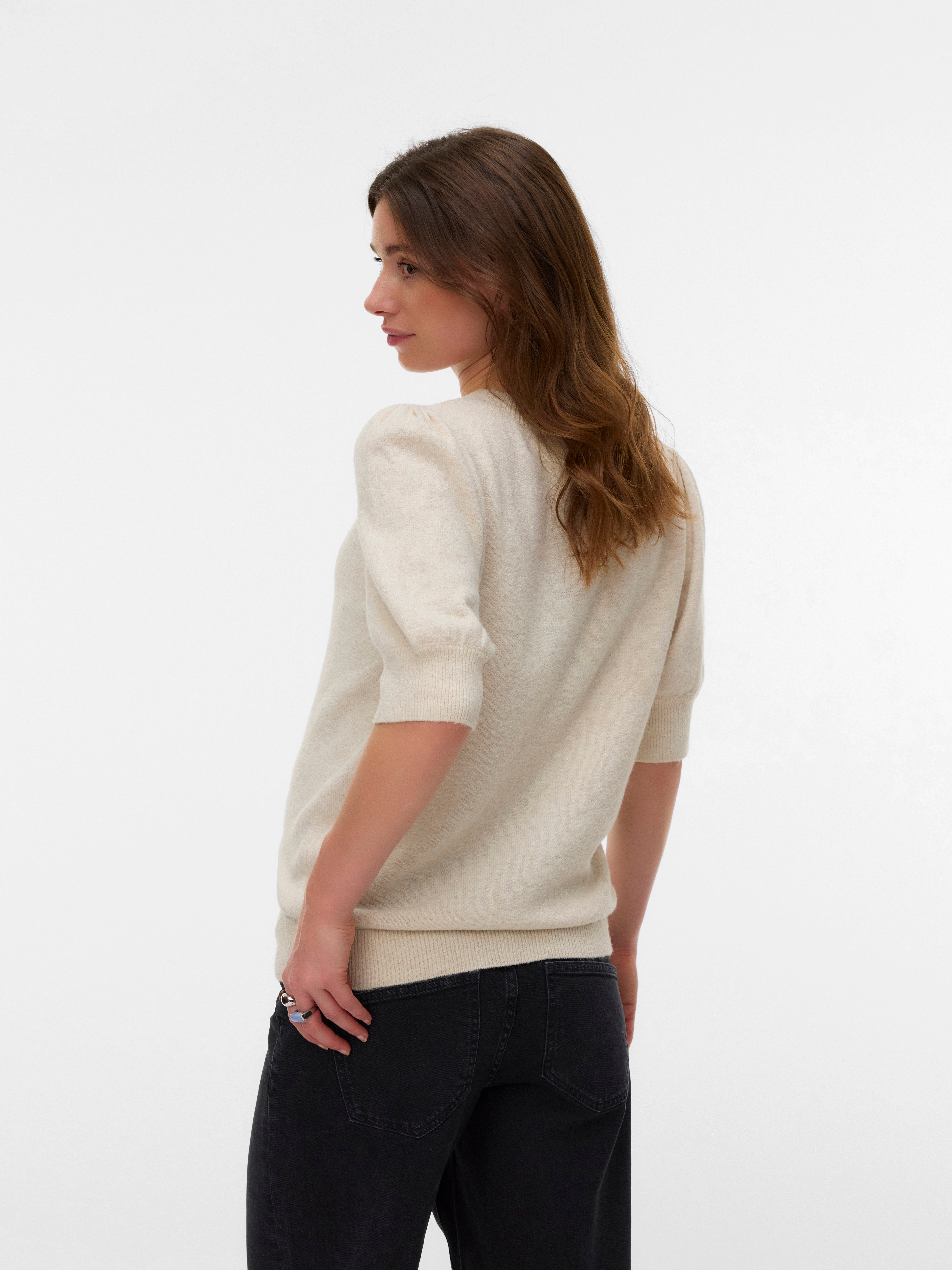 VERO MODA® Regular Fit Round Neck Ribbed cuffs Pullover